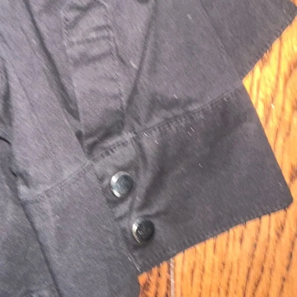 Bebe Black Ruffled Collar Top - Picture 4 of 5